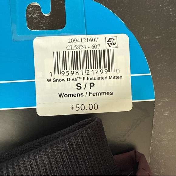 Colombia Women’s Snow Diva Insulated Mitten Maroon Size S NWT $50 - Picture 12 of 13